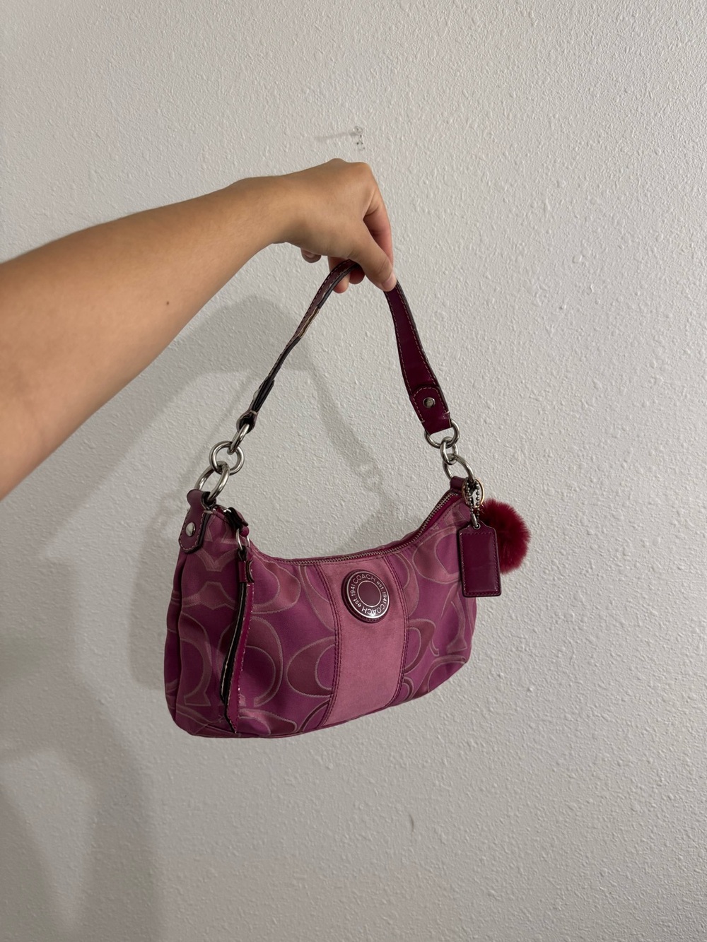Pink coach bag
